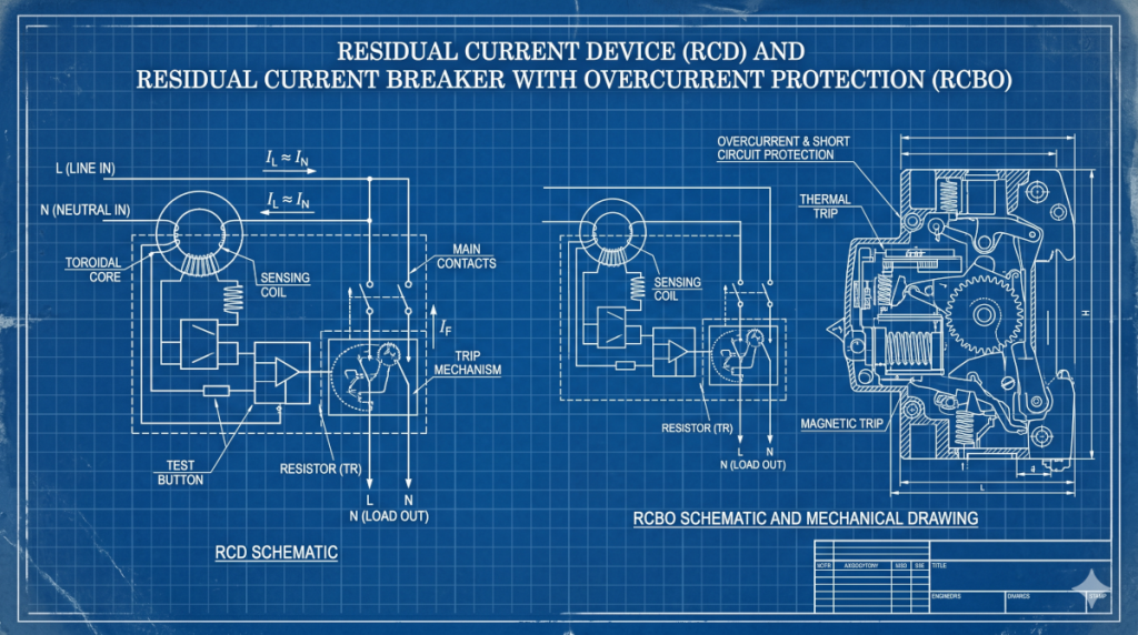 FI-Schutzschalter (RCD) und FI:LS-Kombi (RCBO)